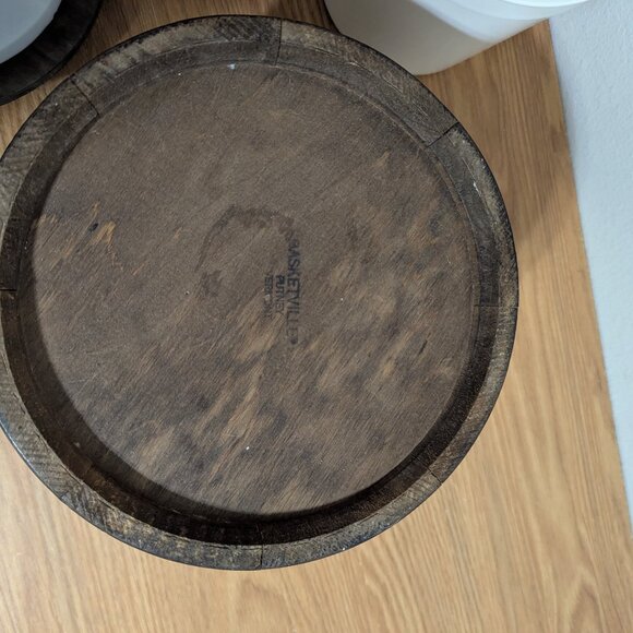 VTG Baskettville Putney Wood Ice Bucket Barrel - Picture 15 of 15